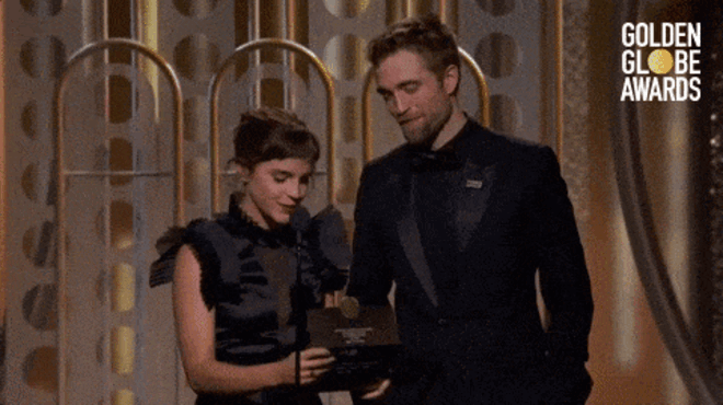 O entusiamo de Emma Watson.