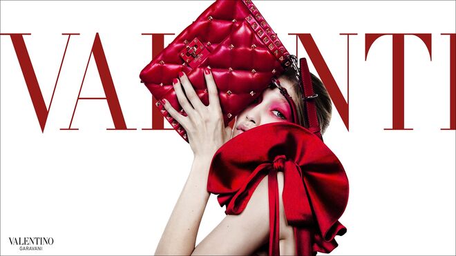 Gigi Hadid. Valentino para primavera/verão 2018