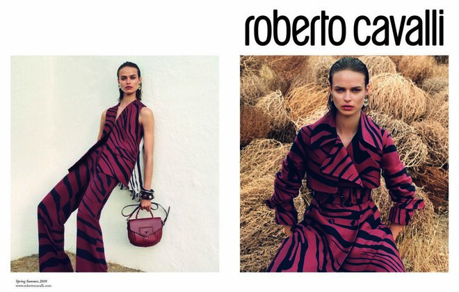 Birgit Kos. Roberto Cavalli para primavera/verão 2018