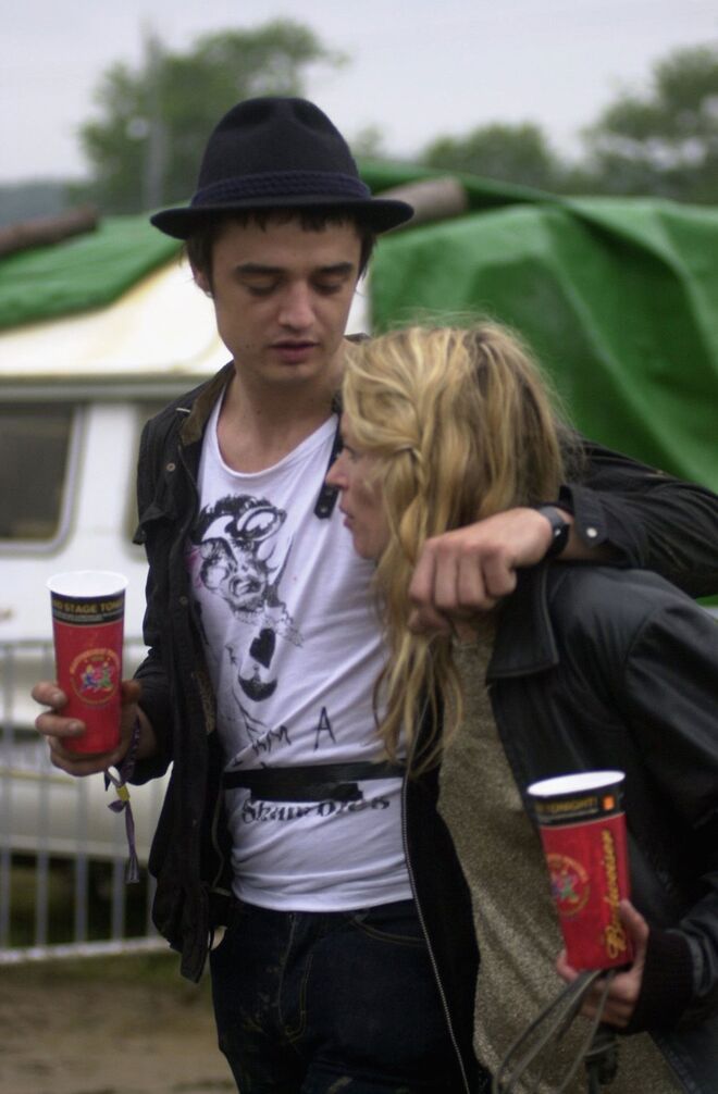 Com Pete Doherty em 2005