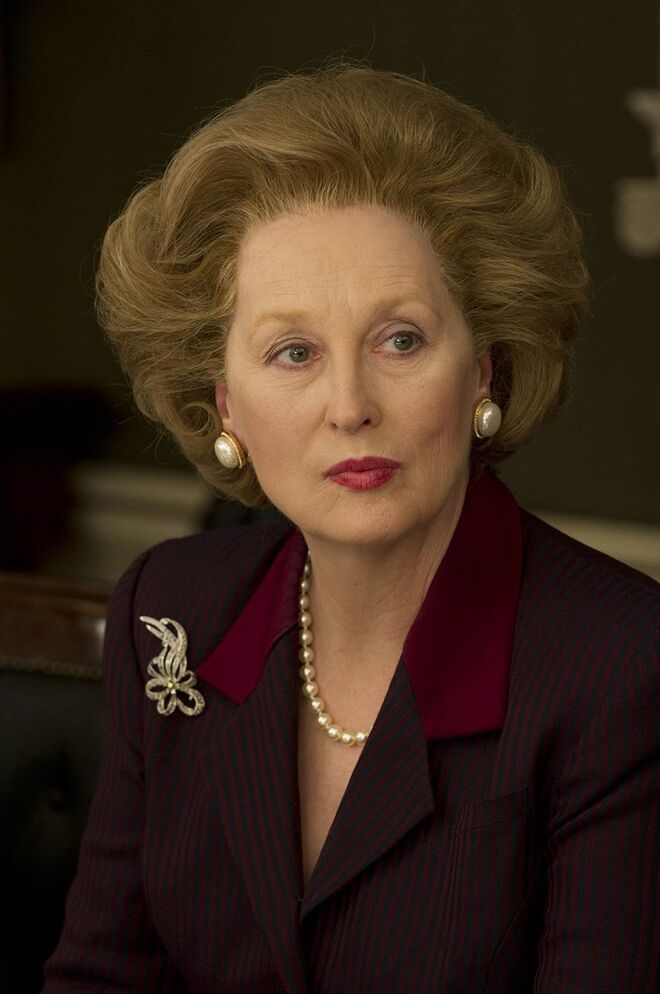 Meryl Streep interpreta Margaret Thatcher, A Dama de Ferro (2011)