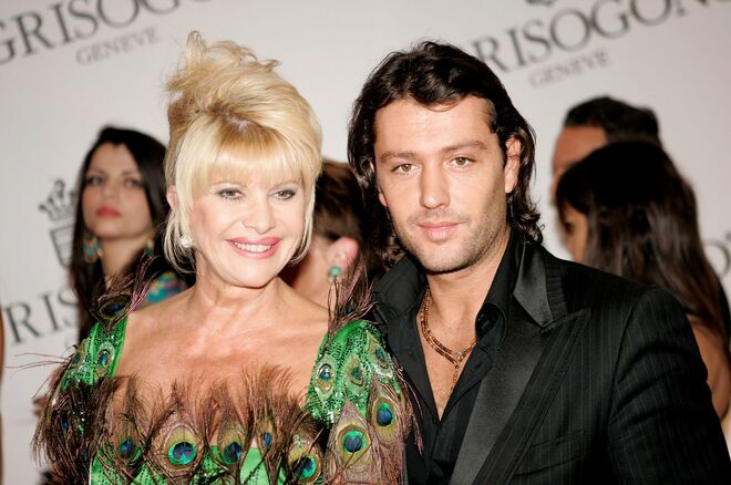 Ivana Trump e Rossano Rubicondi: 23 anos de diferença. A ex-mulher de Donald Trump casou, em 2008, com Rossano Rubicondi. O casamento durou menos de um ano. 