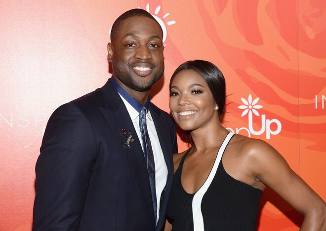 Gabrielle Union e Dwyane Wade: 10 anos de diferença. Depois de se terem separado em 2013, reconciliaram-se e casaram em setembro de 2014. 