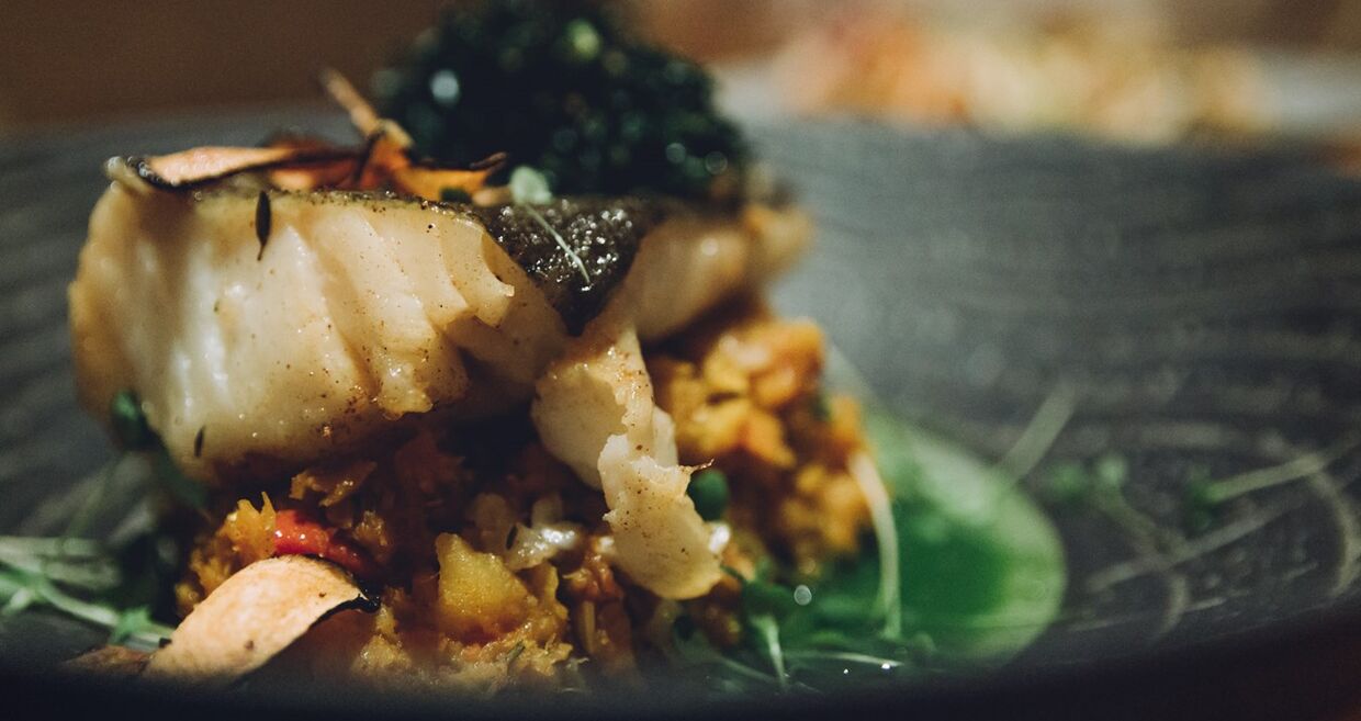 Bacalhau com grelos e broa