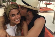 Ian Somerhalder e Nikki Reed | Casaram em abril de 2015 nas montanhas da Califórnia. Passaram a lua-de-mel no Brasil, onde aproveitaram a praia, exploraram a cidade e fizeram um cruzeiro na costa brasileira. 
