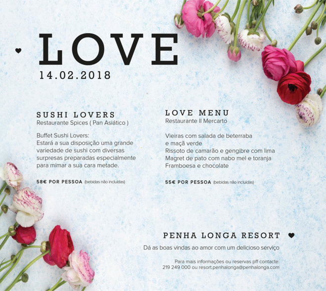 Descobrir o programa Romance no Penha Longa Resort