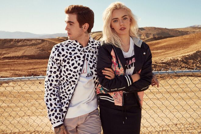 Christian “King” Combs, Pyper America Smith, Gabriel-Kane Day-Lewis, Diana Silvers, Lina Hoss e Sup Park. Tommy Hilfiger Jeans para primavera/verão 2018.