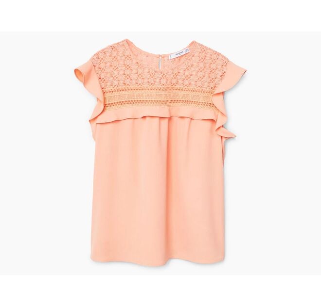 Blusa em poliéster, €29,99, Mango