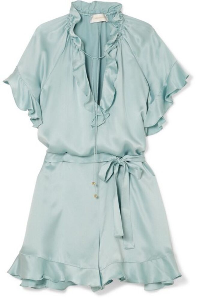 Macacão em seda, €443, Zimmermann, em net-a-porter.com