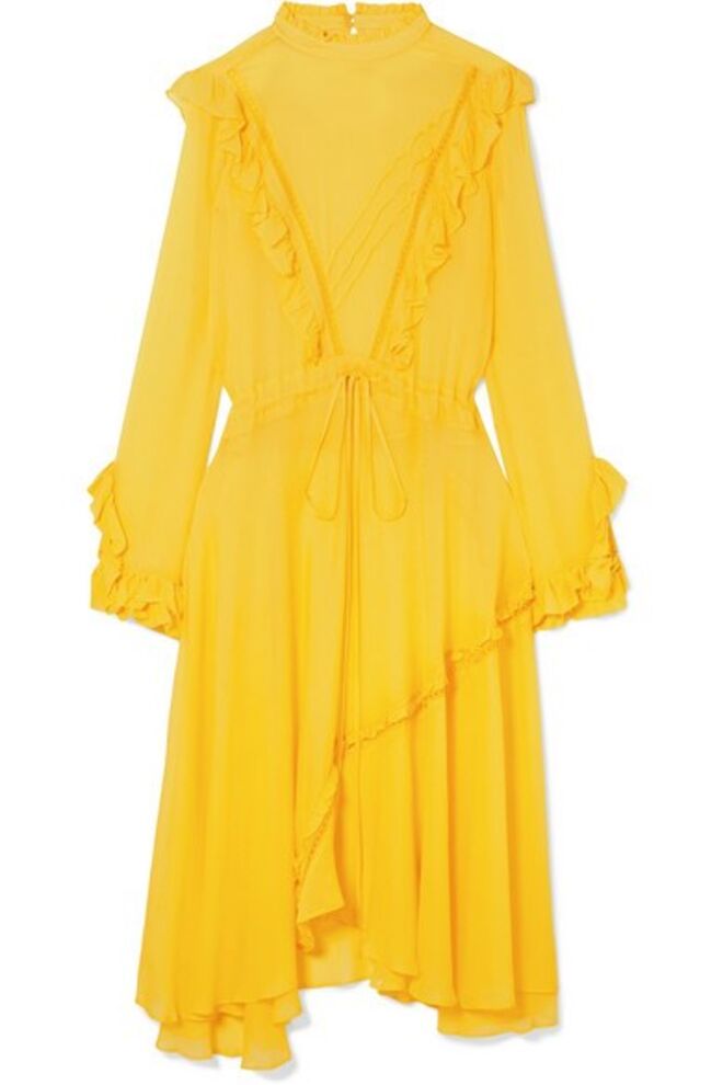 Vestido em viscose, €515, Preen Line, em net-a-porter.com