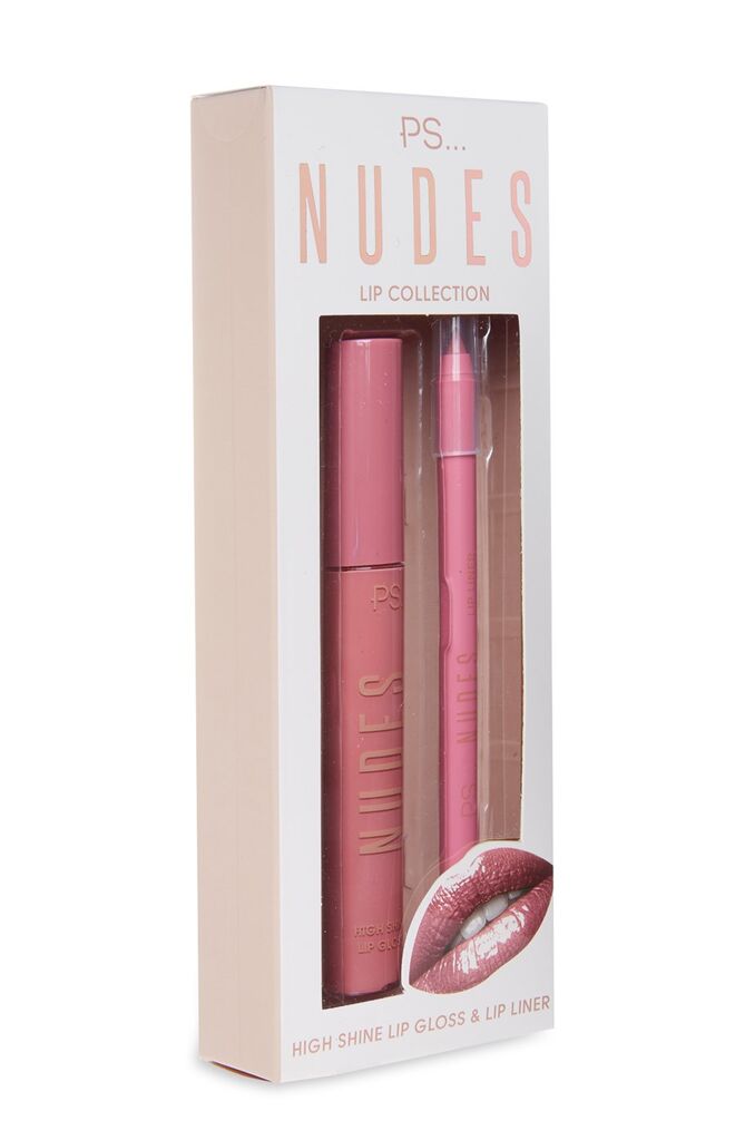 PS… Nudes Lip Kit, €4, Primark
