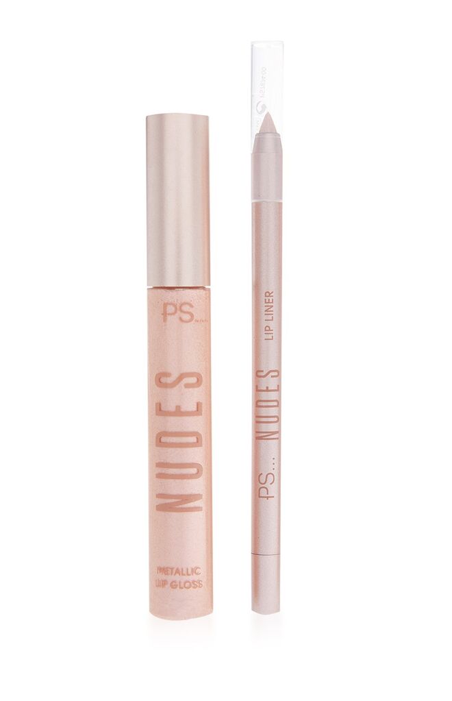 PS… Nudes Lip Kit, €4, Primark