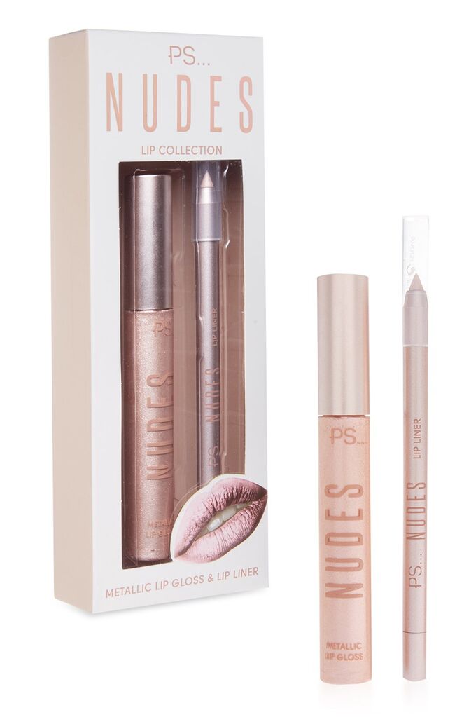 PS… Nudes Lip Kit, €4, Primark