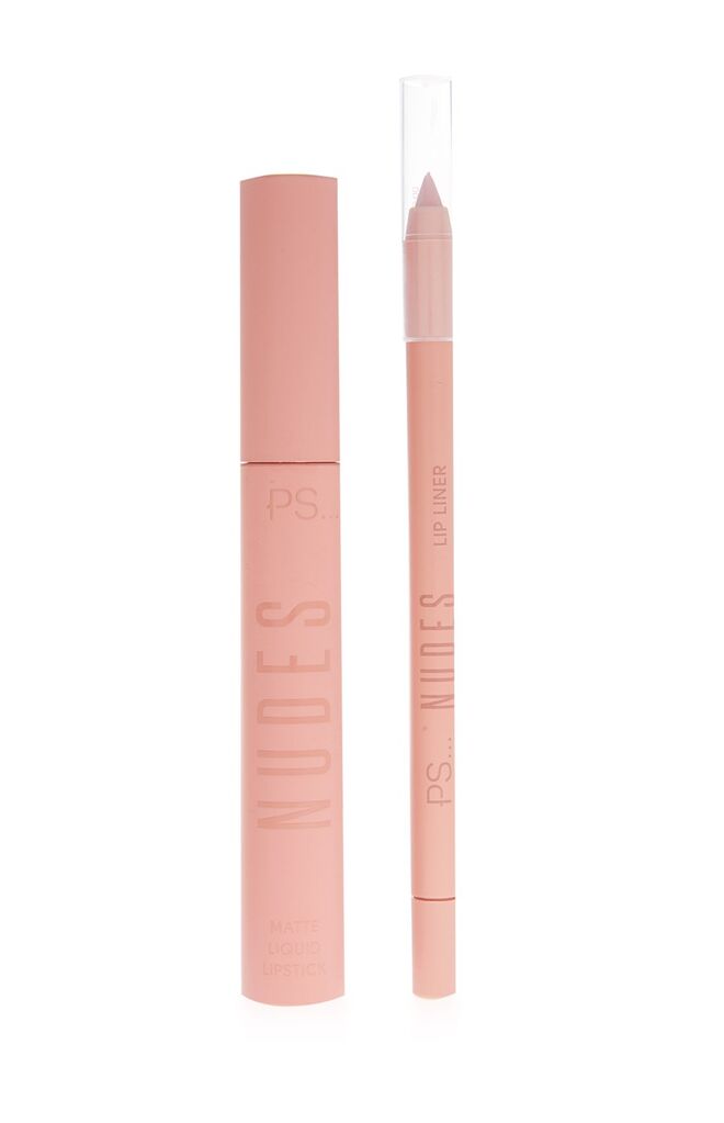 PS… Nudes Lip Kit, €4, Primark