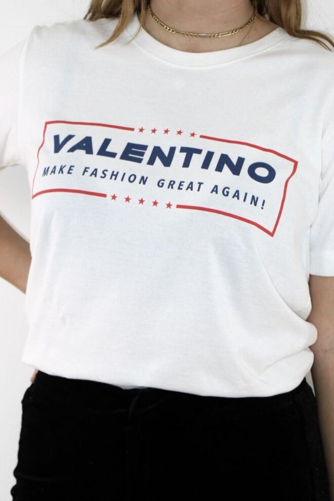 T-shirt "Valentino - Make Fashion Great Again", Nat Cébrian Shop, €19