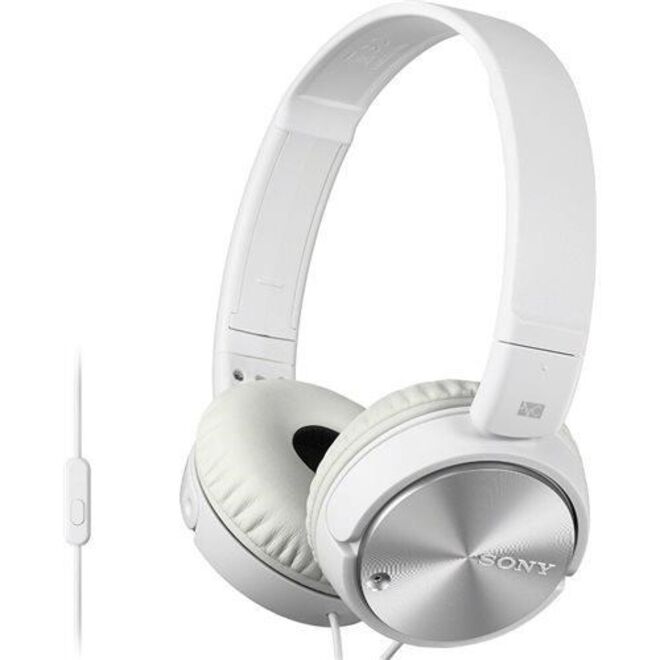 €65,99, Sony Auscultadores MDR-ZX110NA com Redução de Ruído (Branco), na Fnac