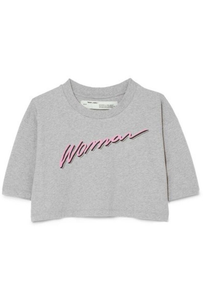 T-shirt International Women’s, €245, Off-White, em www.net-a-porter.com