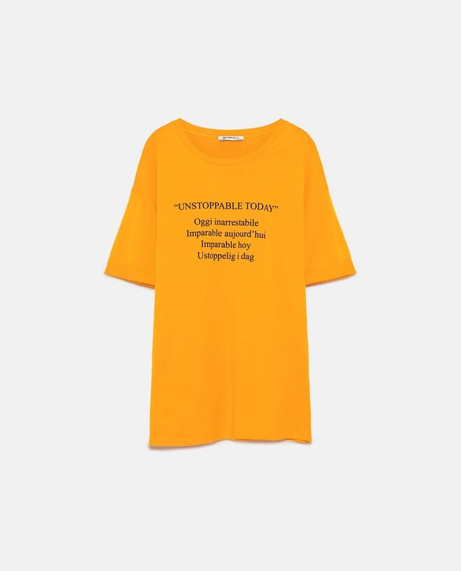 T-shirt, €9,95, Zara 