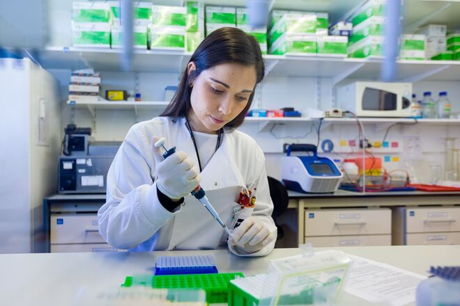 Catarina Silveira, estudante de Doutoramento em Empresa na GenoMed-iMM (Instituto de Medicina Molecular João Lobo Antunes)