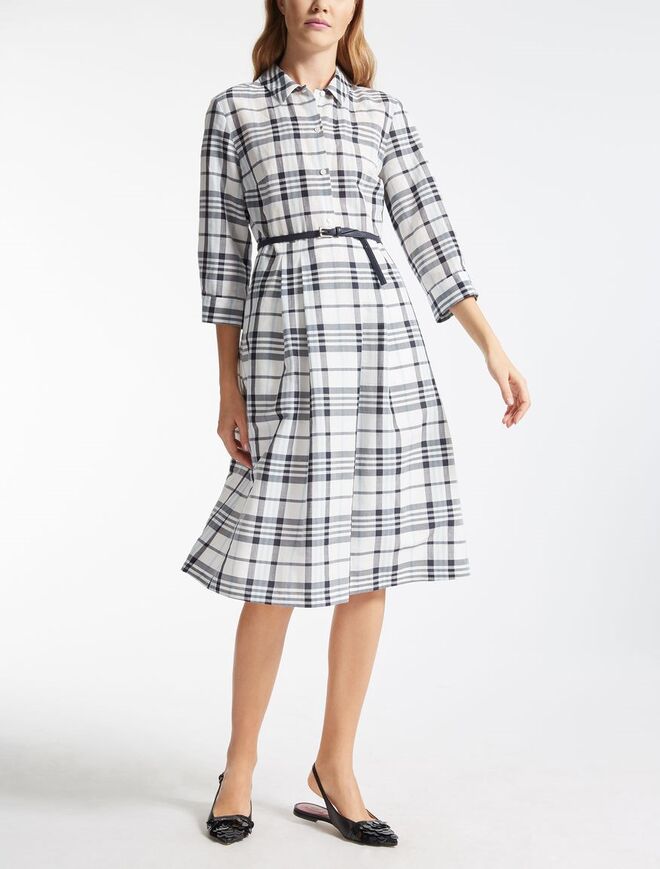 Cotton and ramie cloth dress, €425, Max Mara
