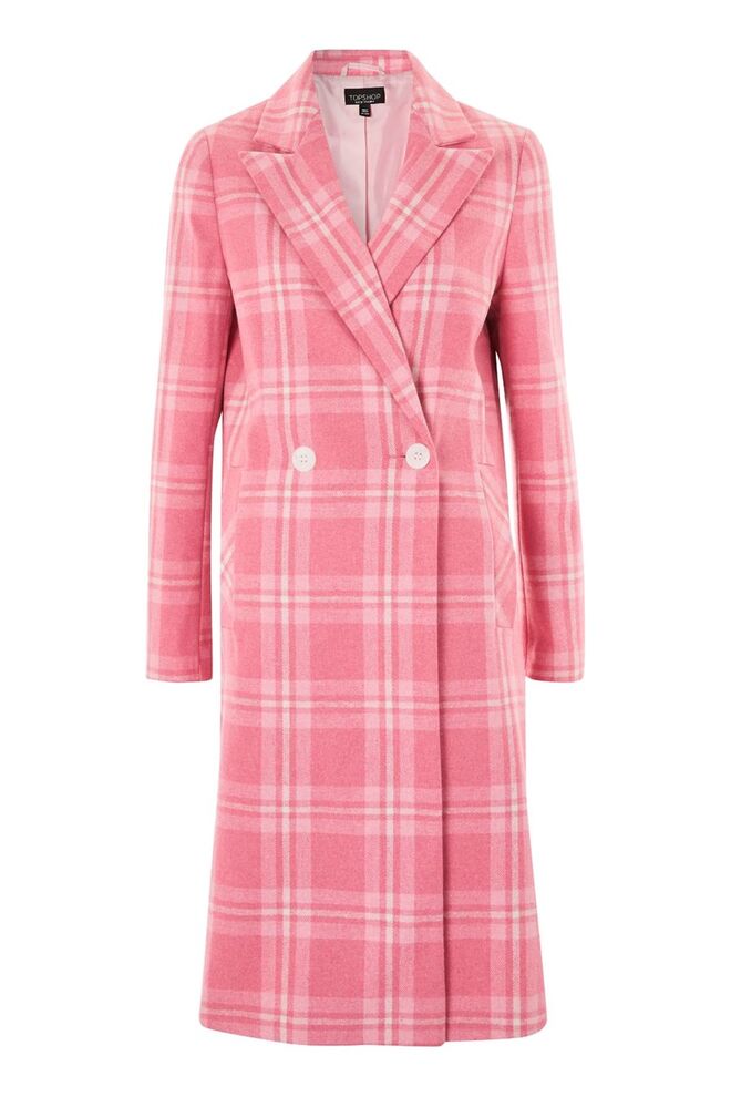 Vivian Check Smart Coat, US$150 (aproximadamente €120), Topshop, em www.topshop.com