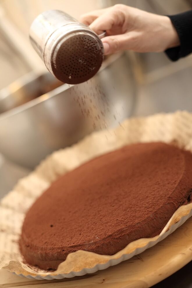 O bolo de chocolate da Landeau.