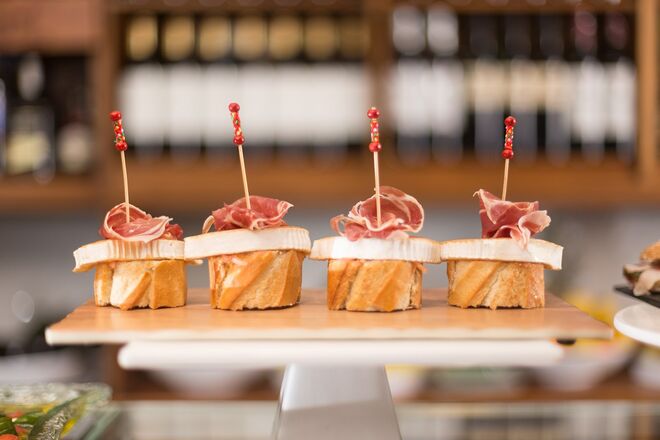 Os pintxos do espaço Imanol.