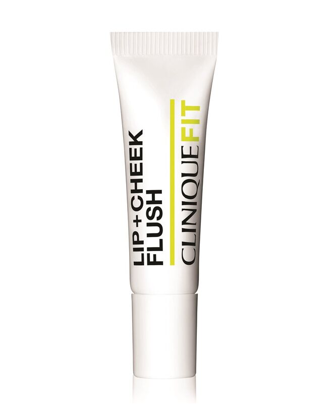 Gel translúcido e isento de óleo que maquilha os lábios e as bochechas com uma cor resistente. Disponível em tom universal. CliniqueFit Lip + Cheek Flush, €23,50, Clinique.