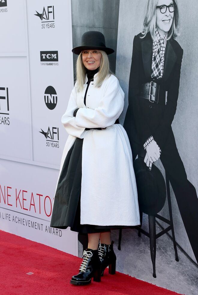 Diane Keaton | A atriz também escolhe o que veste. “Eu adoro roupas”, conta. 