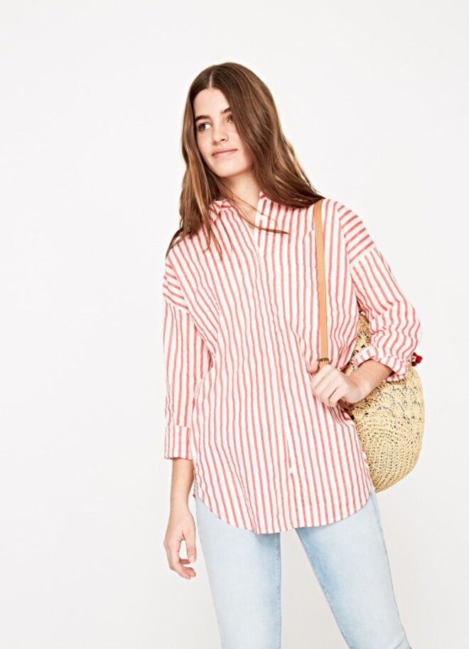 Camisa com riscas Topsy, €65, Pepe Jeans