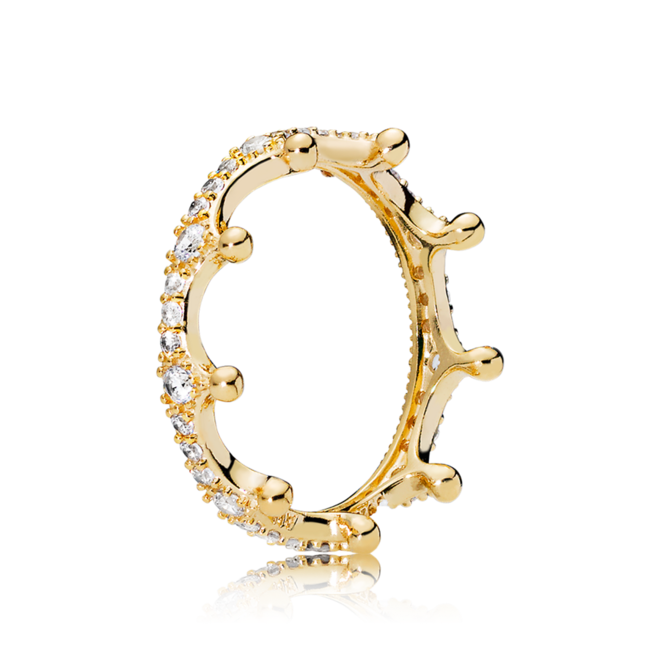Anel Pandora Shine e zircónias Enchanted Crown, €99, Pandora