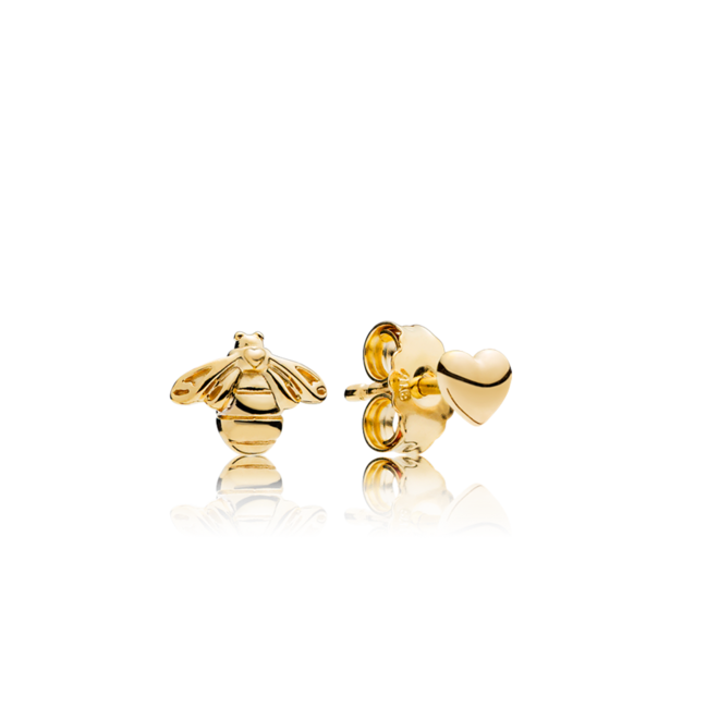 Brincos Pandora Shine Heart and Bee, €45, Pandora