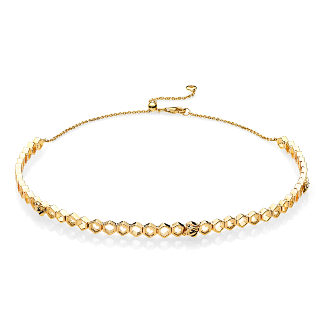 Colar Pandora Shine Honeybee Choker, €199, Pandora