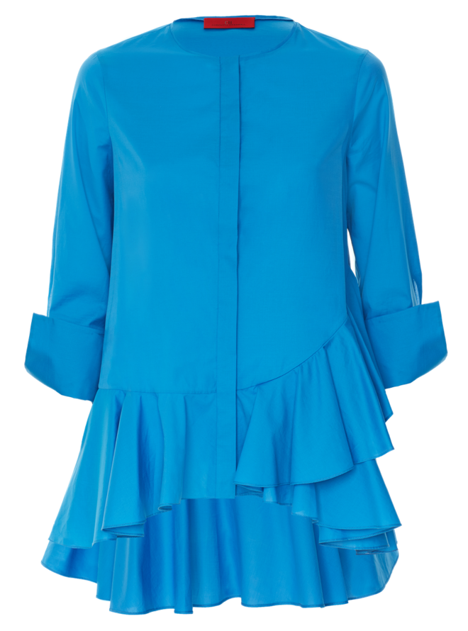 Vestido em algodão, Carolina Herrera, €245 (PVP €350) no Freeport Lisboa Fashion Outlet e Vila do Conde Porto Fashion Outlet