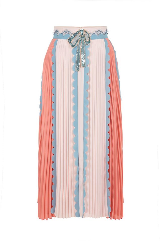 Saia plissada, €1.164, Elisabetta Franchi