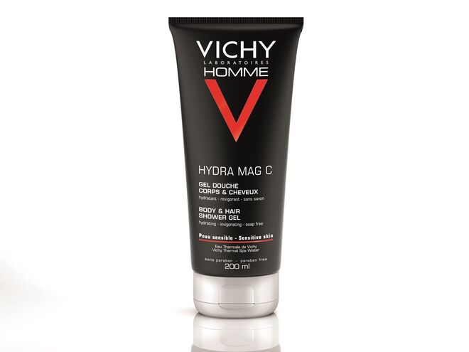 Hydra Mag C Gel Douche Corps & Cheveux, €10, 200 ml, Vichy Homme