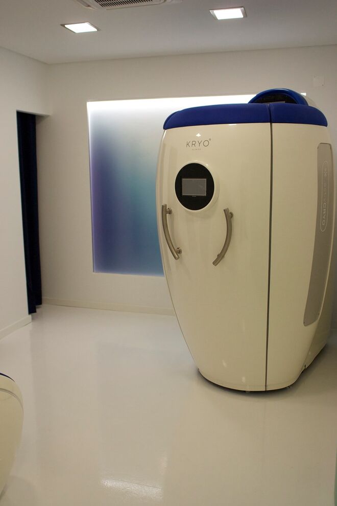 Kryocápsula, na Kryo Clinic, em Lisboa