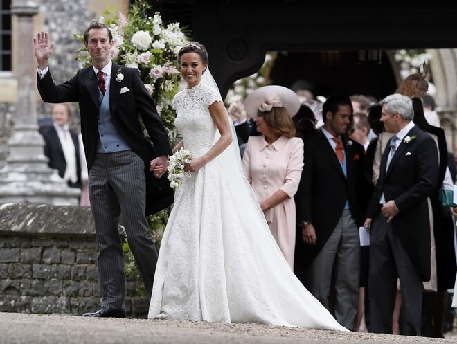 Pippa Middleton e James Matthews – Meghan foi à recepção do casamento de Pippa e James, mas não compareceu à cerimónia (aberta a paparazzi).