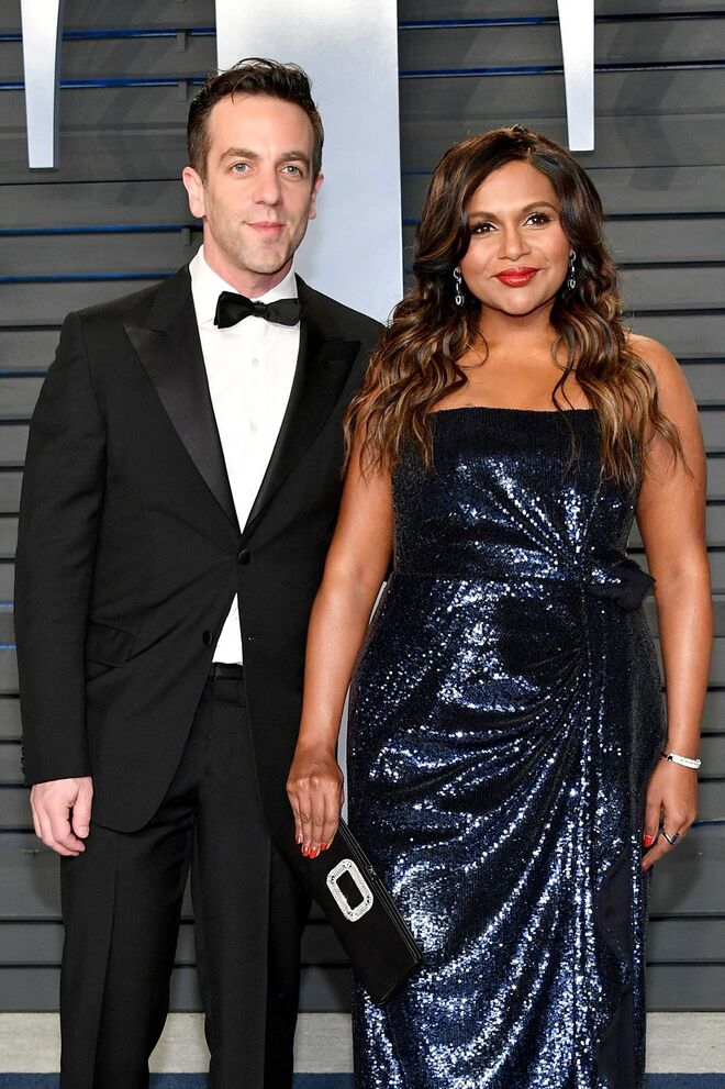 Mindy Kaling e B.J Novak, em 2007, durante a série The Office