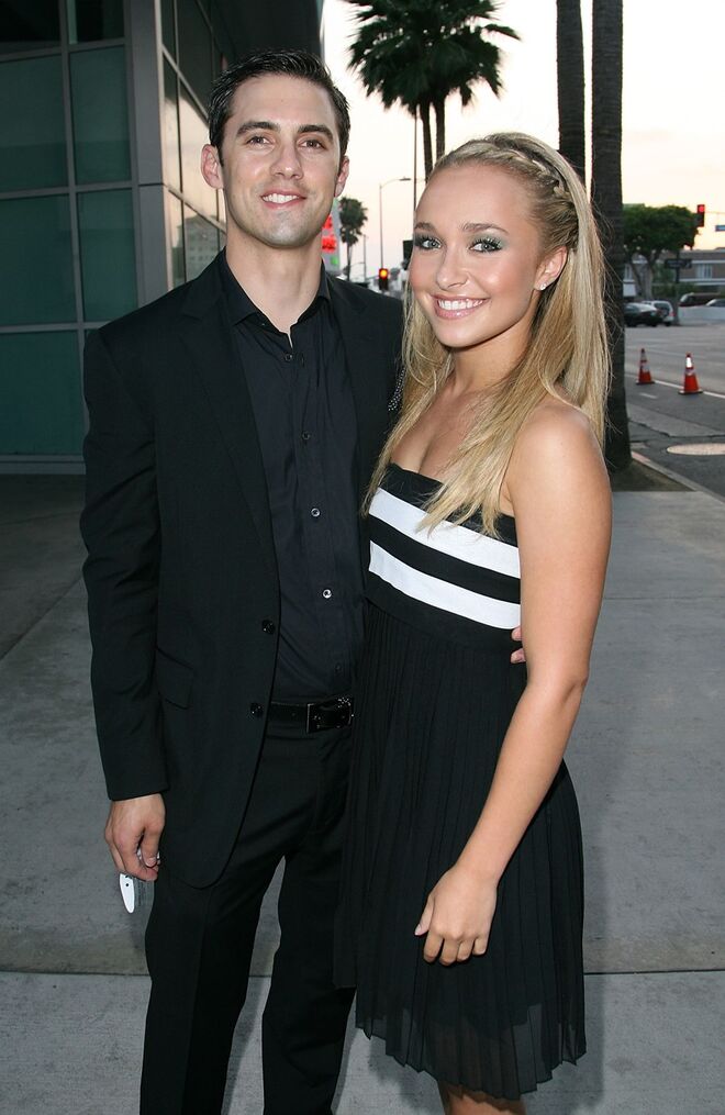 Hayden Panettiere e Milo Ventimiglia, em 2009, a meio da série Heroes