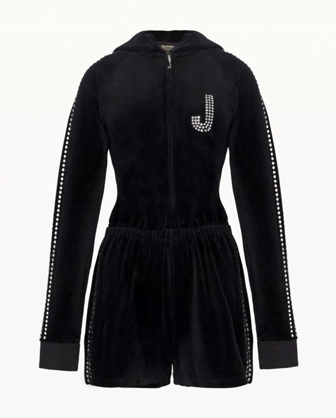 S-Embellished Romper no tom Pitch Black, €827,51, Swarovski + Juicy Couture, em www.juicycouture.com