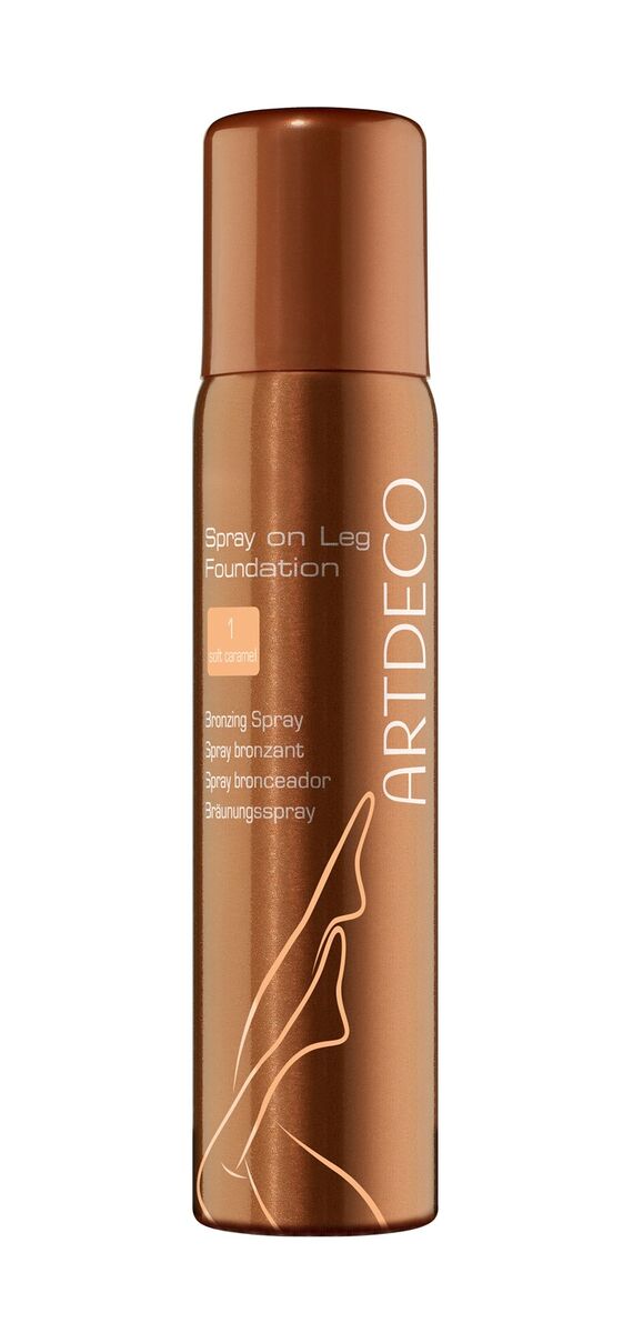 Spray on Leg Foundation no tom N.º 1 soft caramel, €21,50, Artdeco, na Perfumes & Companhia