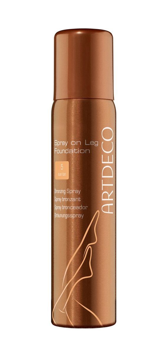 Spray on Leg Foundation no tom N.º 5 sun tan, €21,50, Artdeco, na Perfumes & Companhia