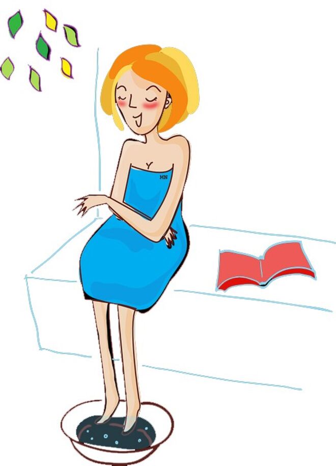 Relaxe a seguir ao festival. Quando chegar a casa, tome um banho quente para relaxar os músculos e coloque os pés para cima. Caso precise de mais ajuda, invista no choque térmico. Tome um banho bem gelado primeiro e, na sequência, um bem quente. Este choque de temperatura vai proporcionar um relaxamento ainda maior da musculatura.