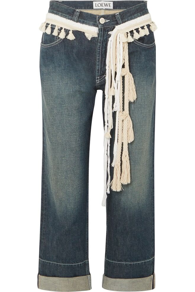 Ganga boyfriend Rope-trimmed cropped, €990, Loewe