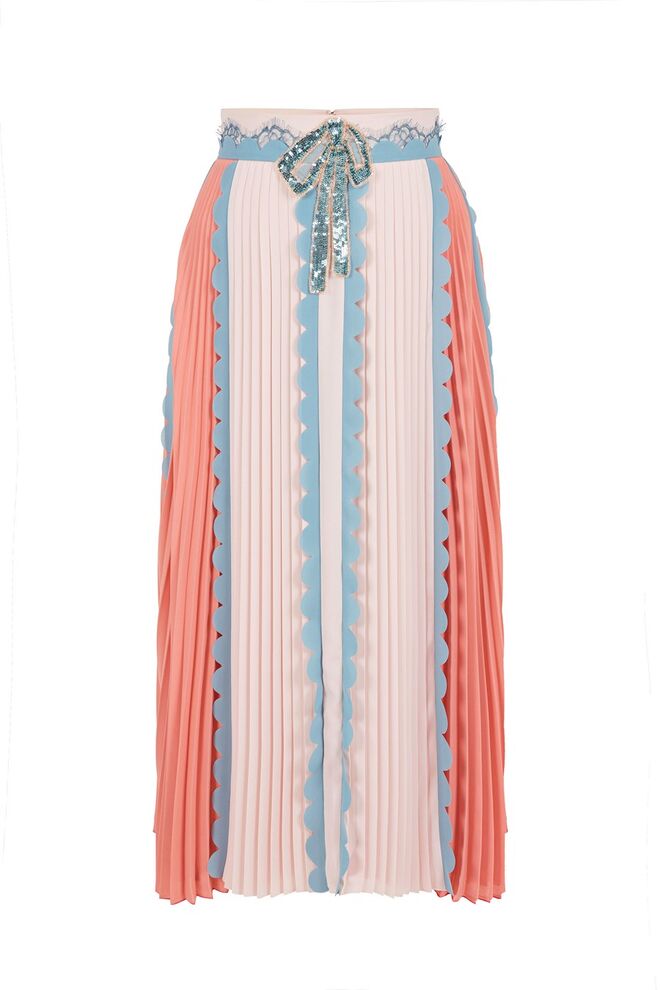 Saia plissada, €1.164, Elisabetta Franchi