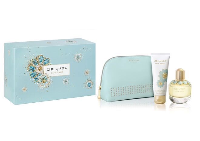 Girl of Now, Eau de Parfum, 50 ml, Body Lotion, 75 ml, Couture Pouch, €79, Elie Saab