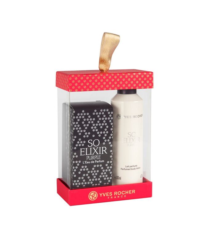 Coffret So Elixir (Eau de parfum, 50 ml, + Leite de corpo), 200 ml, €25,95, Yves Rocher