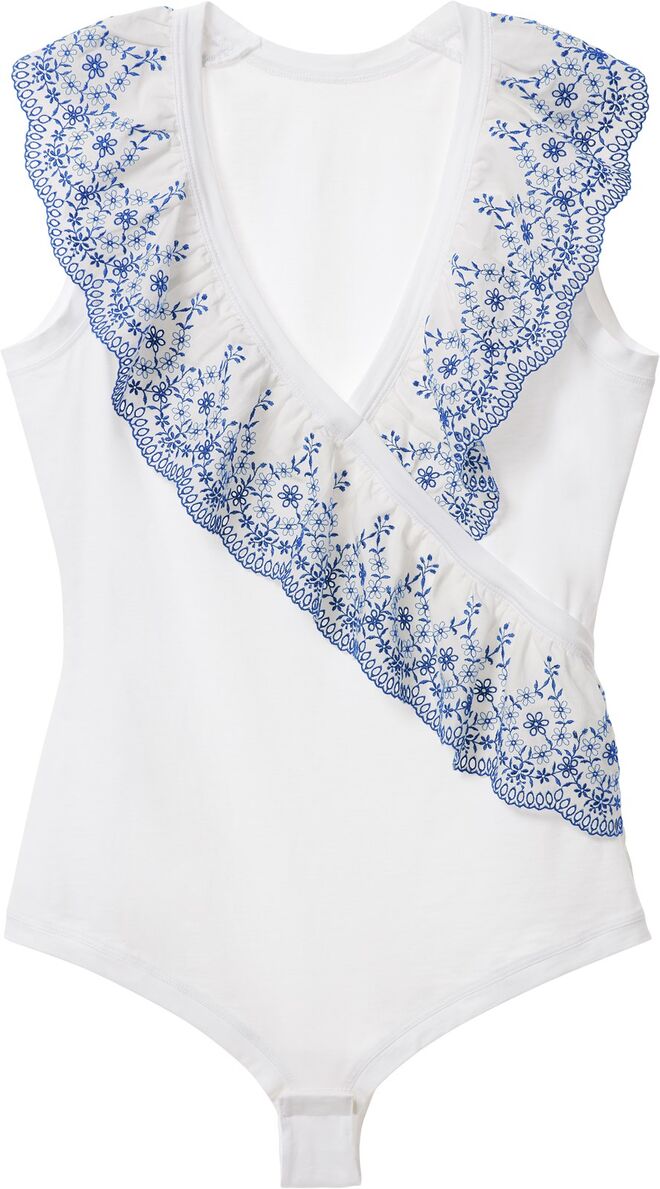 Body de algodão com folhos, €39,90, Intimissimi