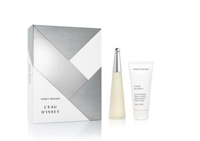 Coffret L’Eau d’Issey, Eau de Toilette, 50 ml, Body Lotion, 100 ml, €73, Issey Miyake